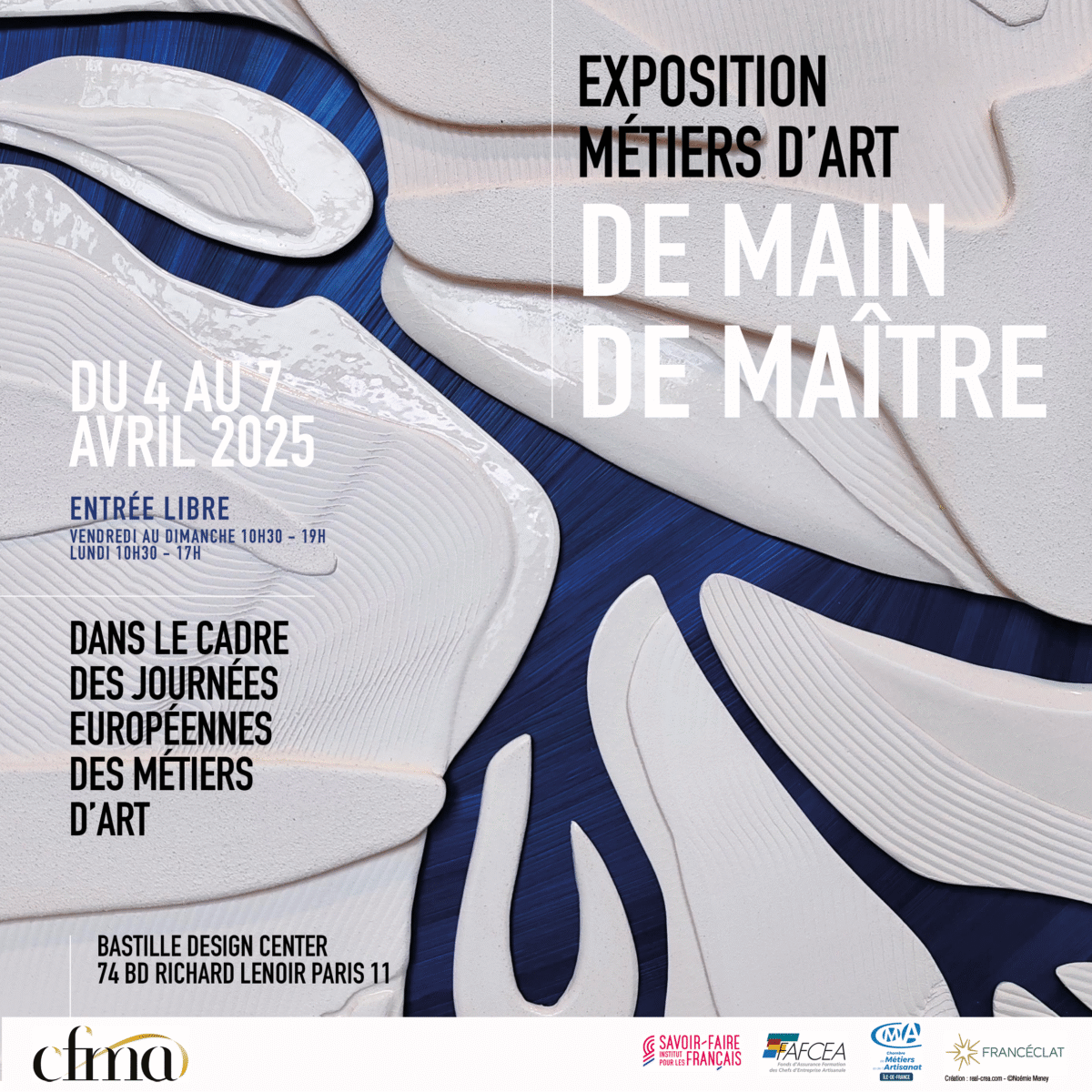 Exposition De Main de Maître | du 4 au 7 avril 2025 | Paris Bastille Design Center