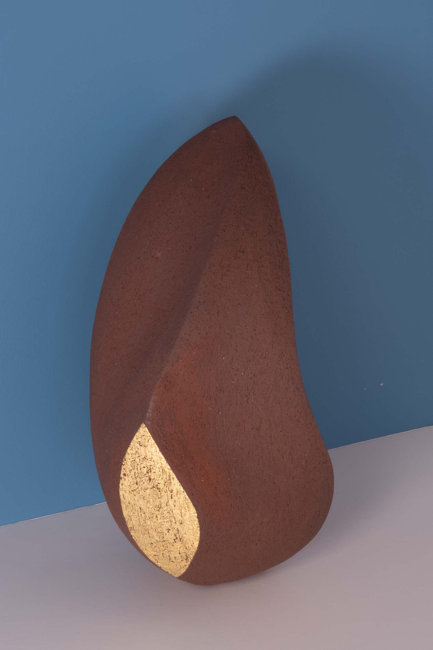 Sculpture en grés roux-Or-Shape#2